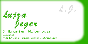 lujza jeger business card
